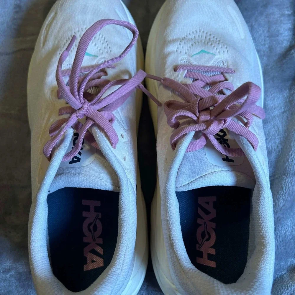 Hoka Arahi 8 Womens 9 Running Shoes Rose Cream Mint Stability 1168691 RCRM